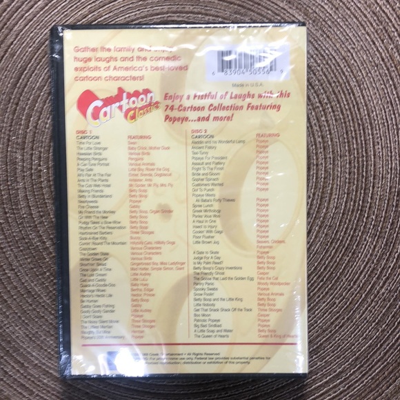 DVD 74 Cartoon Classics - Picture 2 of 3